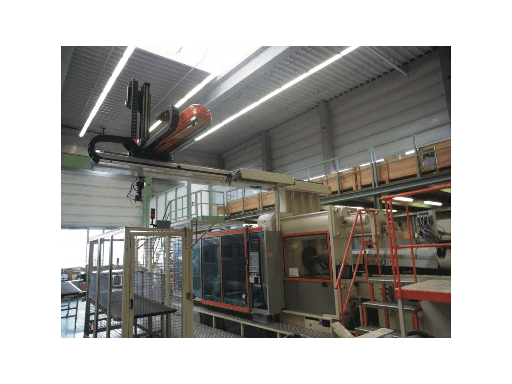 Front view of Krauss Maffei 650-6100 CM machine