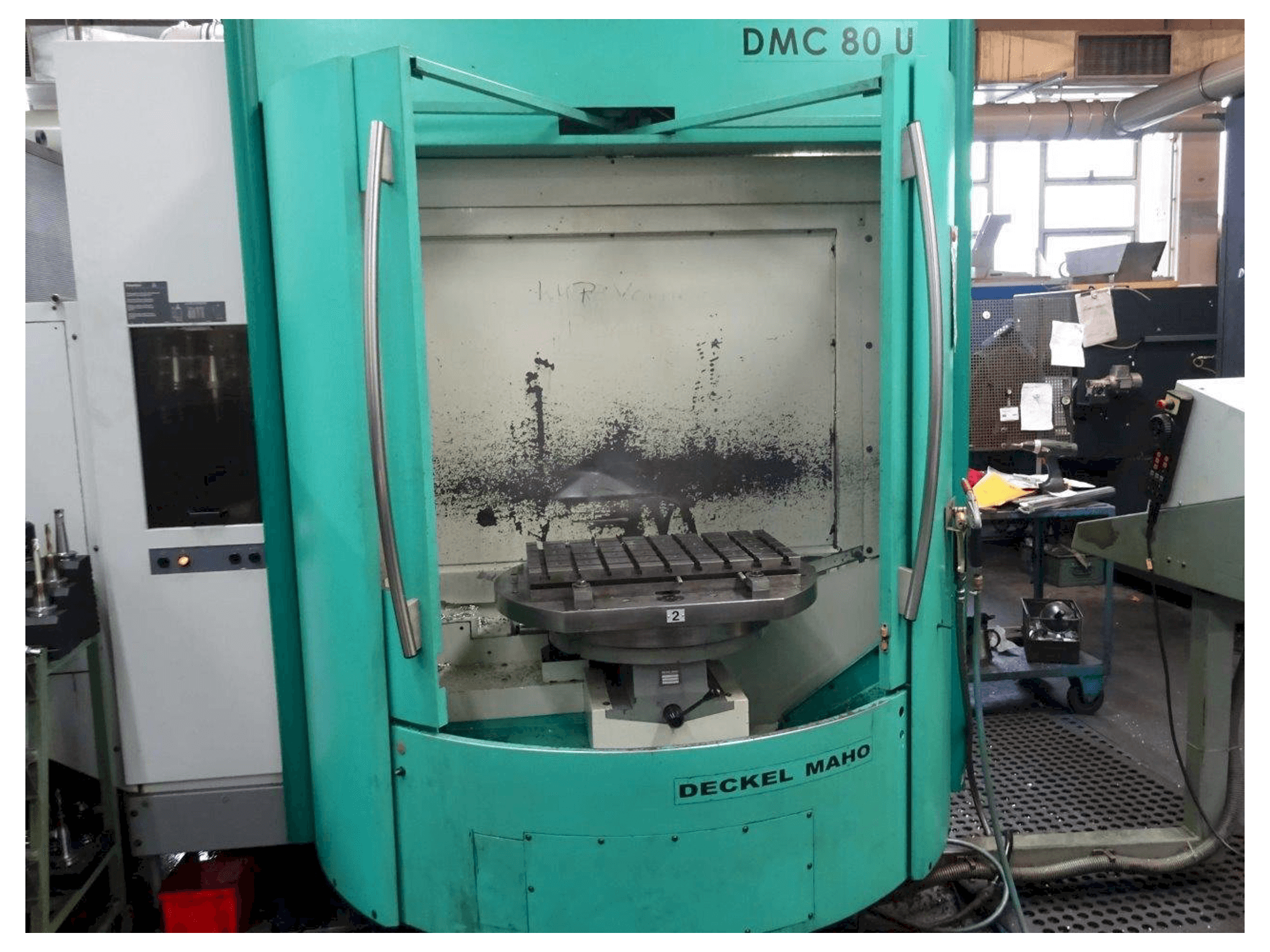 Front view of DECKEL Maho DMC 80 U machine
