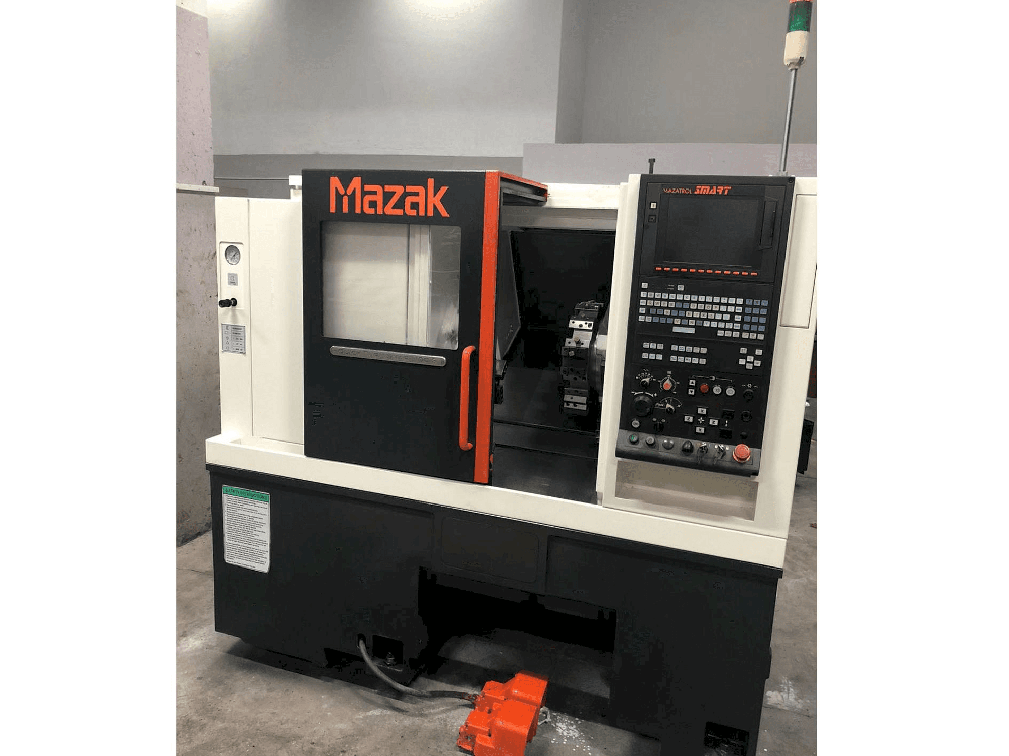 Front view of Mazak Quick Turn Smart 100 S machine