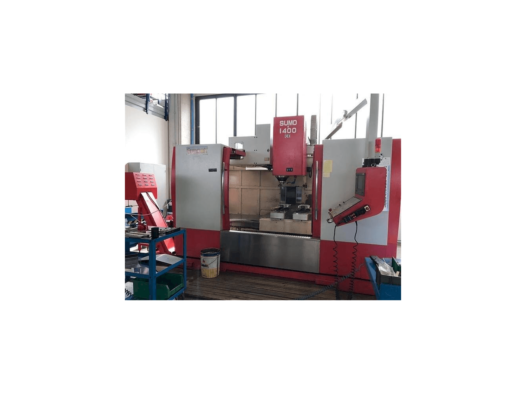 Front view of Eumach SUMO 1400 machine