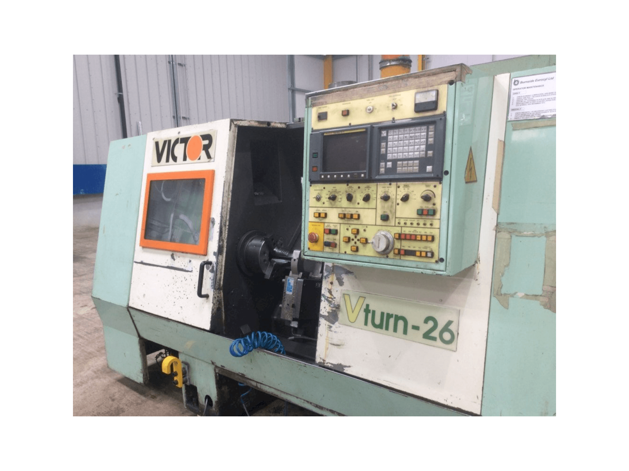 Front view of Victor V Turn-26 machine