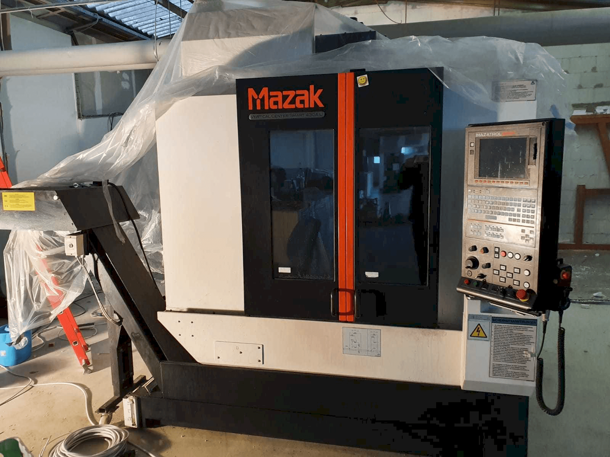 Front view of Mazak VCS 430A L machine