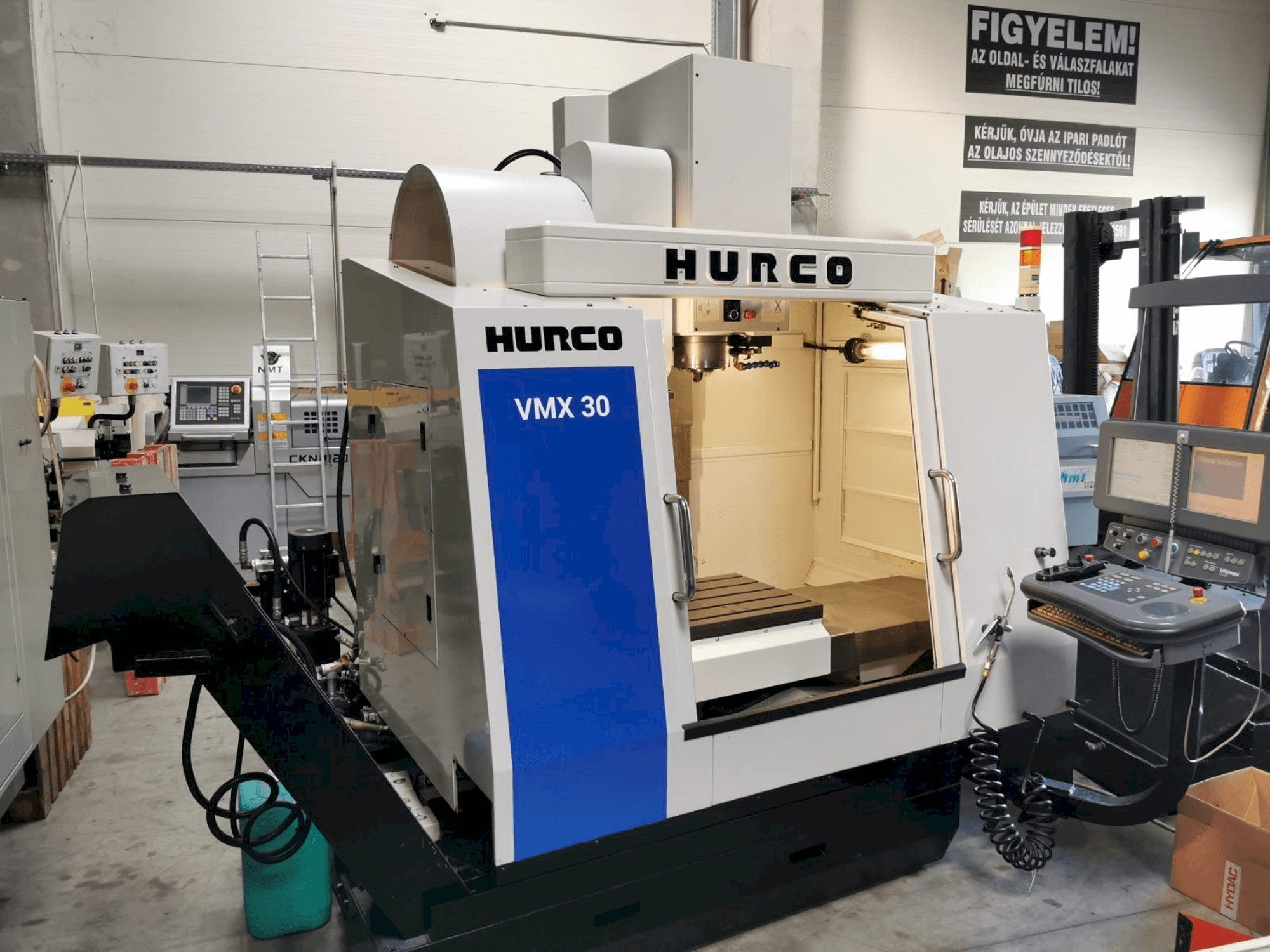 Front view of Hurco VMX30 machine