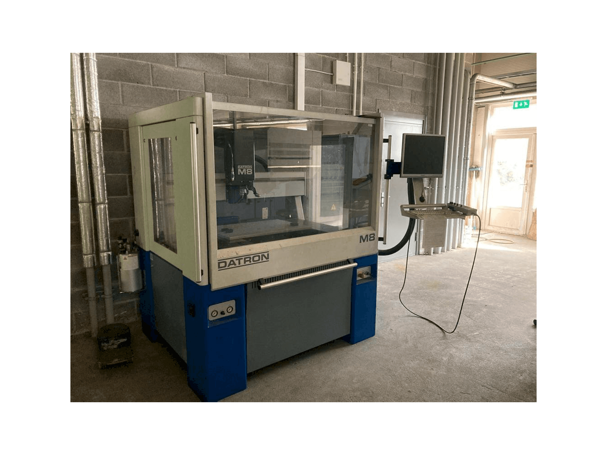 Front view of Datron M8A machine